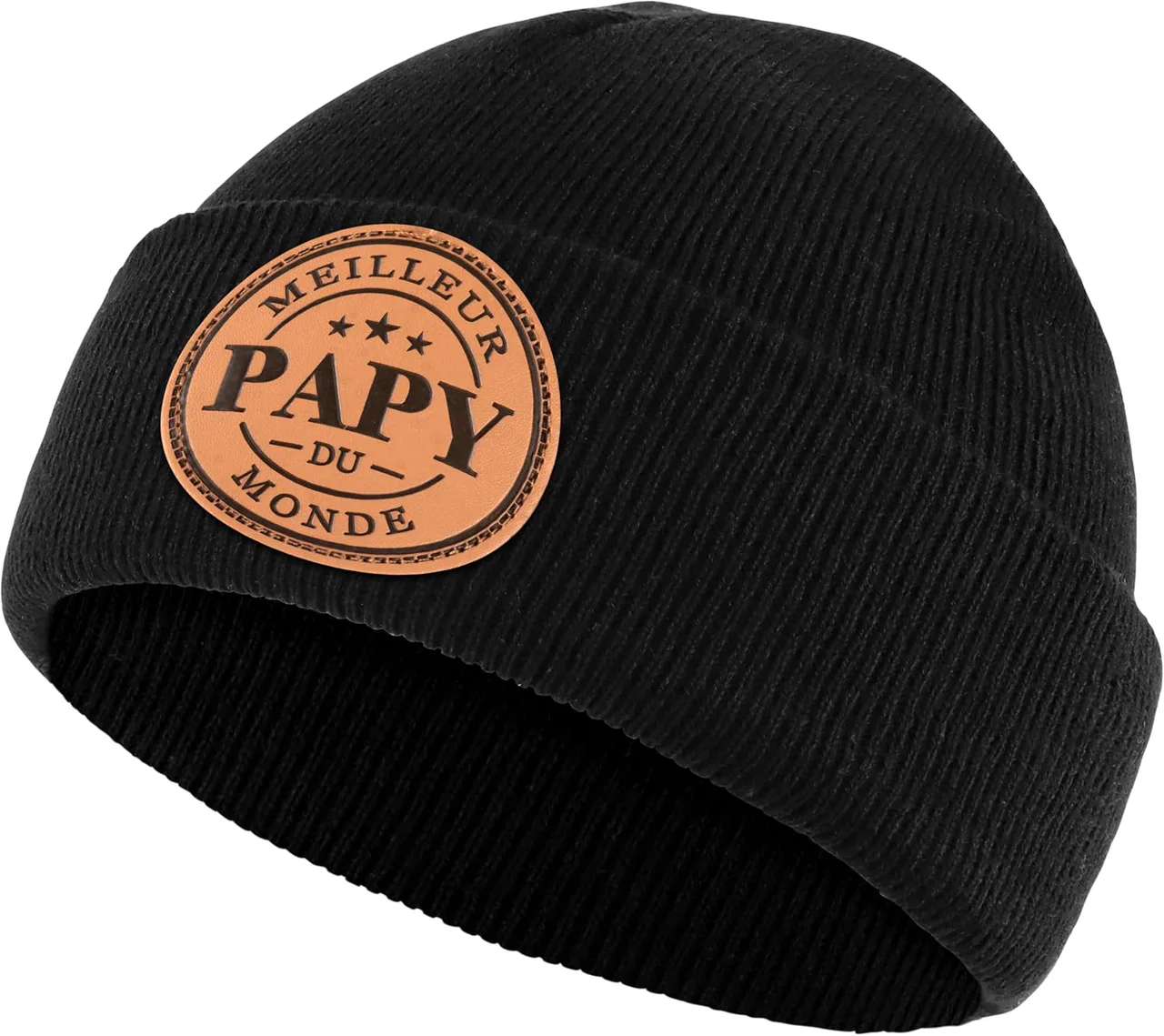 Bonnet noir « Meilleur Papy du monde »