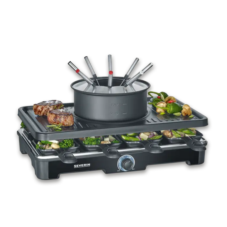 Appareil à raclette et fondue 8 personnes