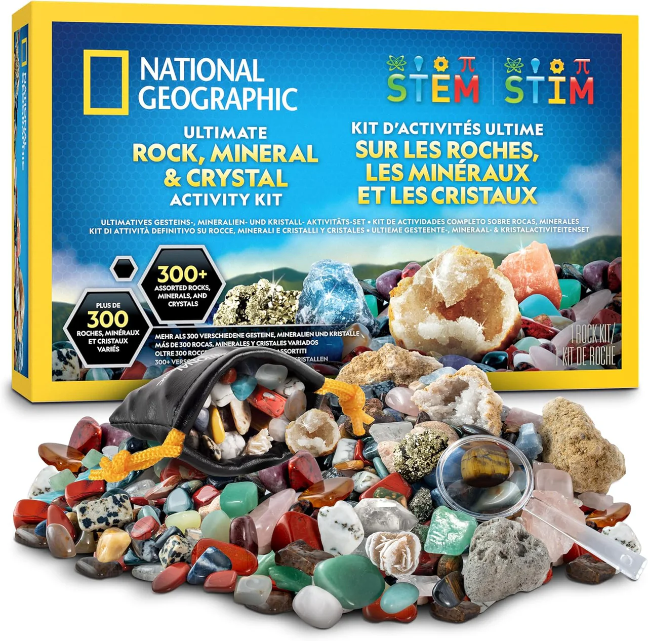 Coffret National Geographic de 300 pierres, minéraux et cristaux