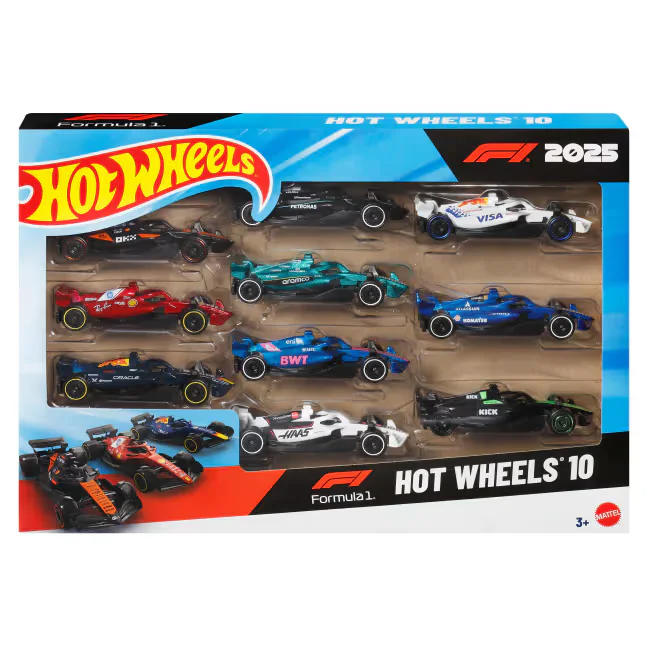 Hot Wheels Formule 1, coffret de 10 voitures