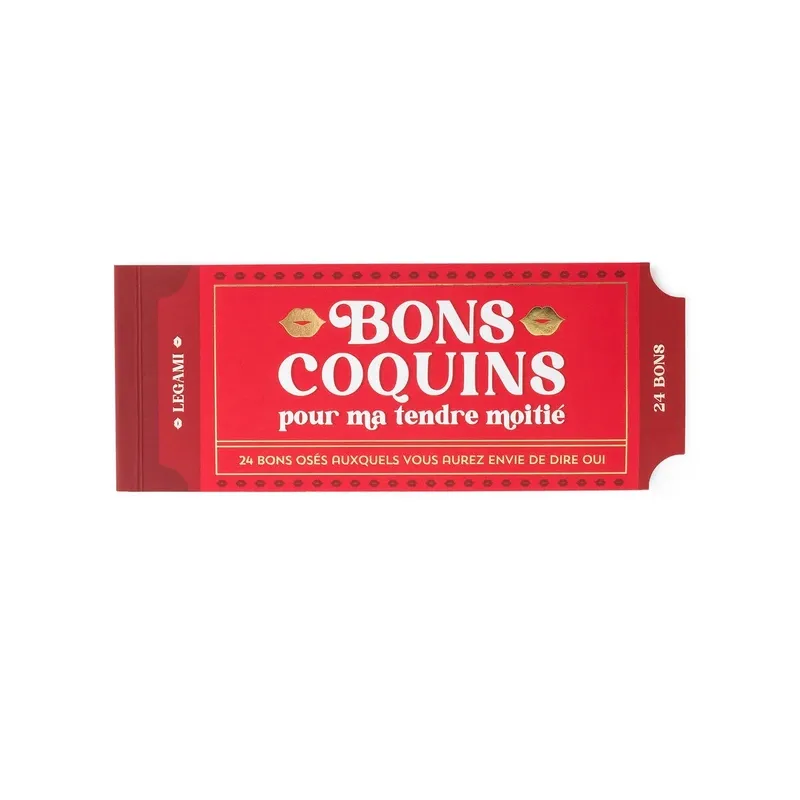 Carnet de 24 bons coquins pour couple