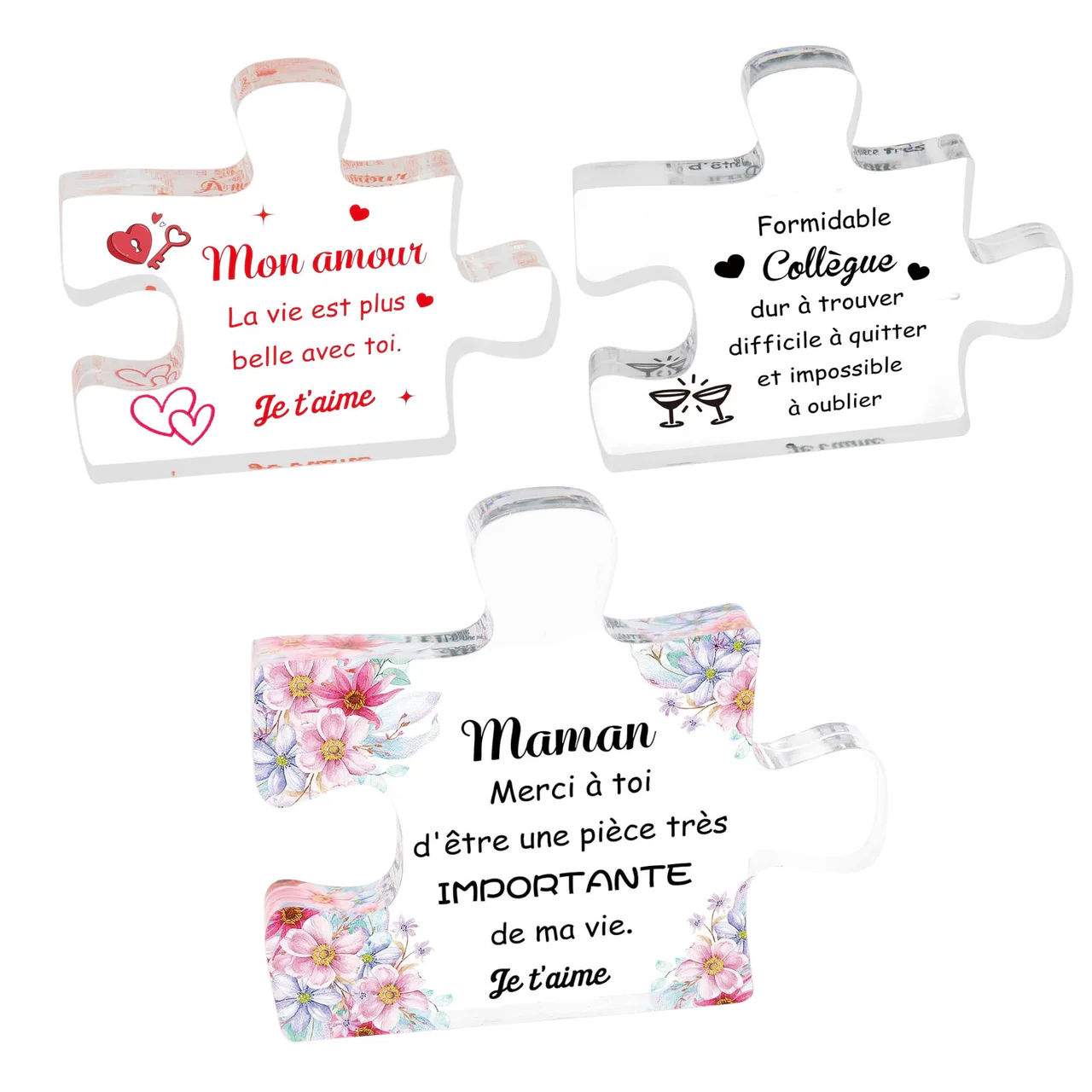 Pièce de puzzle décorative « Merci à toi »