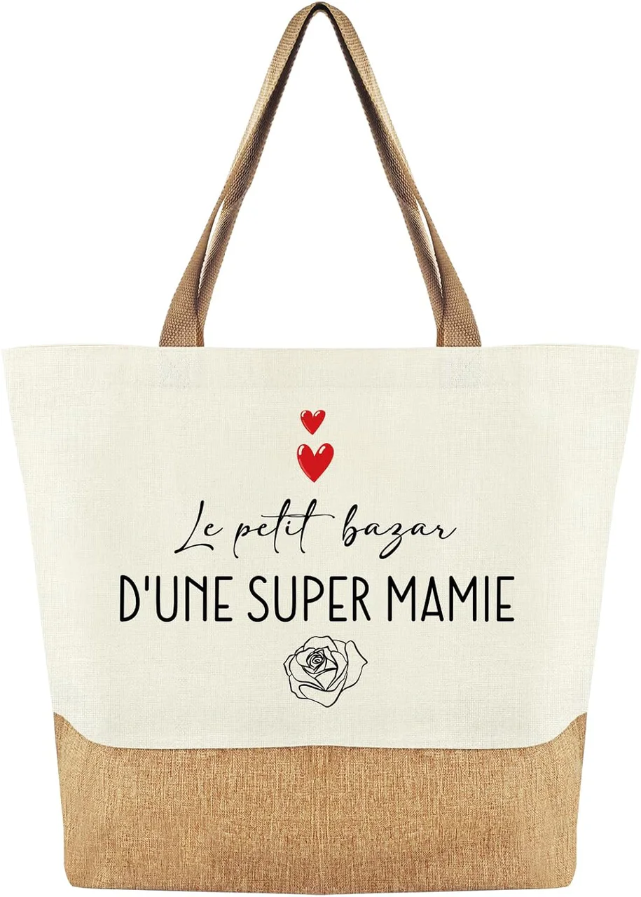 Tote bag « Le petit bazar d'une super mamie »